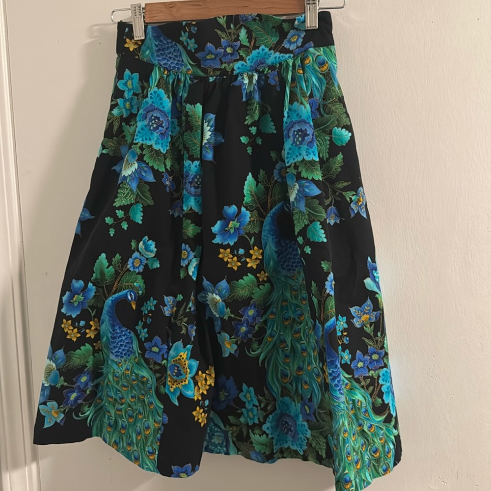 Bea & Dot by ModCloth Peacock A line swing skirt - S